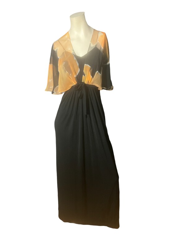 Vintage 70's Miss Elliette maxi dress S - image 2