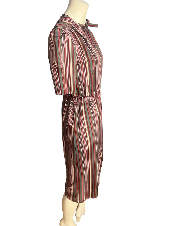Vintage 80's striped dress pbj M - image 4
