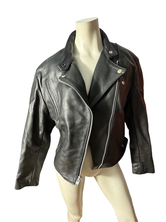 Classic Motorcycle Black Leather Jacket