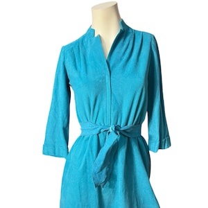 Vintage 80&#39;s turquoise dress M Leslie Fay