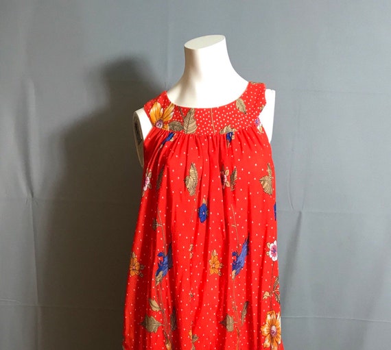 Vintage hand made 70's Tent Dress Caftan Large - image 1