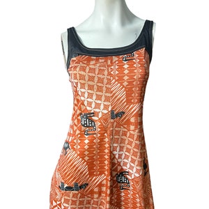Vintage 70’s print maxi dress M