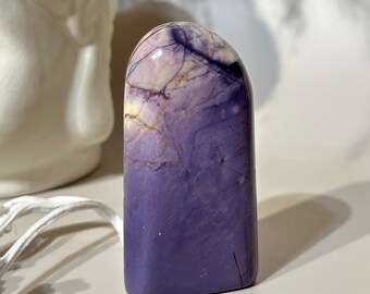 Tiffany Stone | Classic Signature Purple & Creamy Eggshell