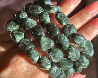 Seraphinite Tumbled Bracelet