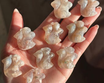 Flower Agate Squirrel