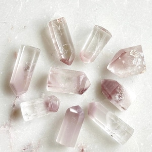 Polished Pink Lithium Quartz Mini Tower Point - Brazil