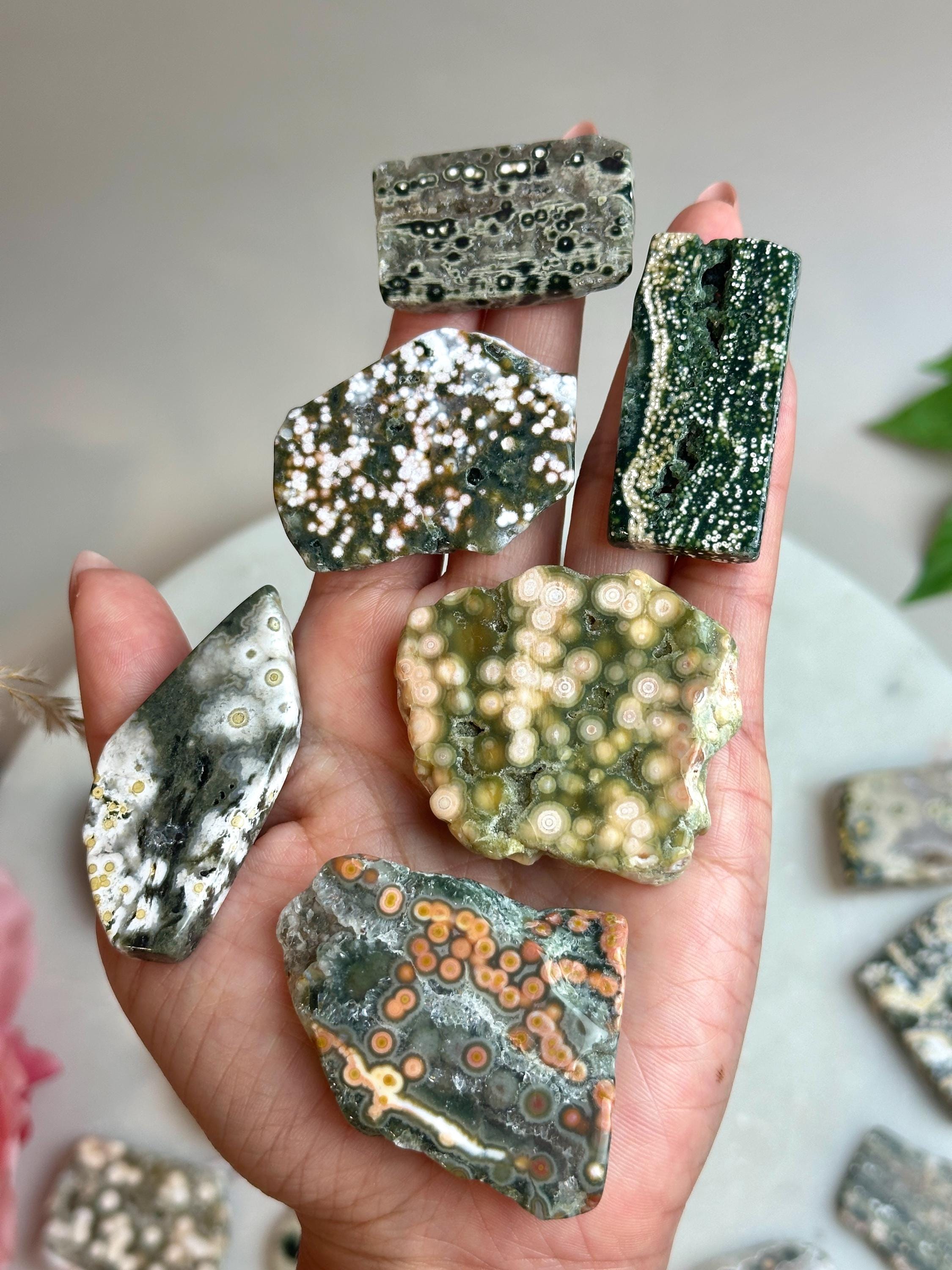 オーシャンジャスパー ポケットストーン：OJ マダガスカル産オービ