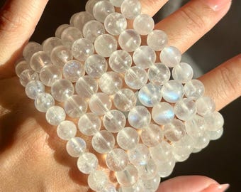White Moonstone Bracelet