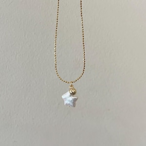 Freshwater Star Pearl Necklace, Natural Star Pearl Pendant Choker, Gold Necklace,Celestial Star Necklace, Christmas Gift For Her,Minimalist
