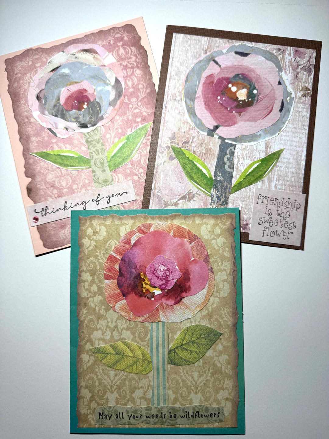 Floral Greeting Cards Set of 3: All Occasion Blank Inside - Etsy