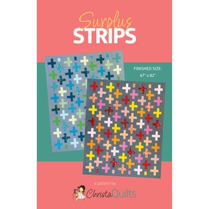 Surplus Strips Digital Quilt Pattern by Christa Watson of ChristaQuilts image 1