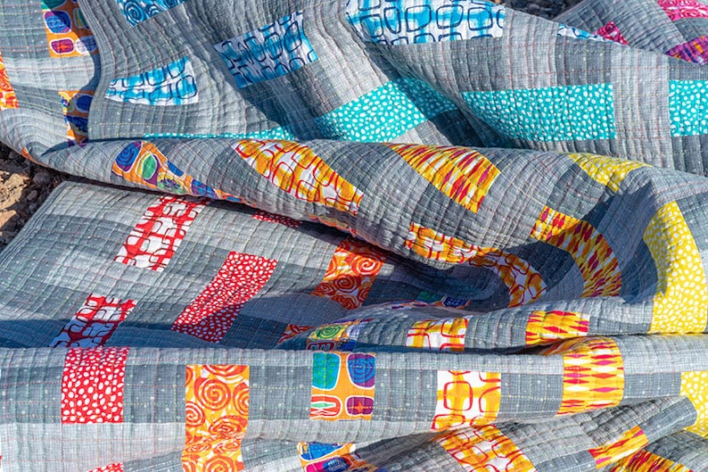 Color Weave Digital Quilt Pattern by Christa Watson of Etsy