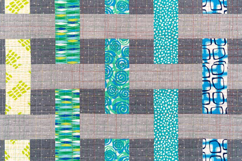 Color Weave Digital Quilt Pattern by Christa Watson of Etsy