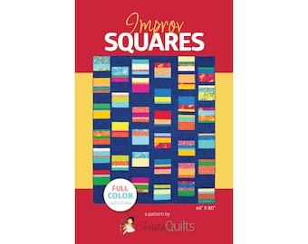 Improv Squares Digital Quilt Pattern par Christa Watson de ChristaQuilts