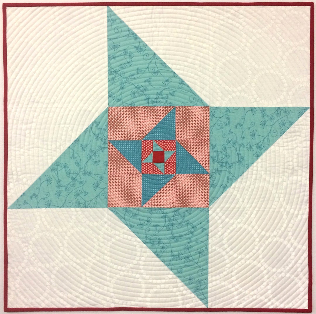 Nested Quilt Pattern Nested Pinwheel Digital Quilt Pattern by Christa Watson of ...