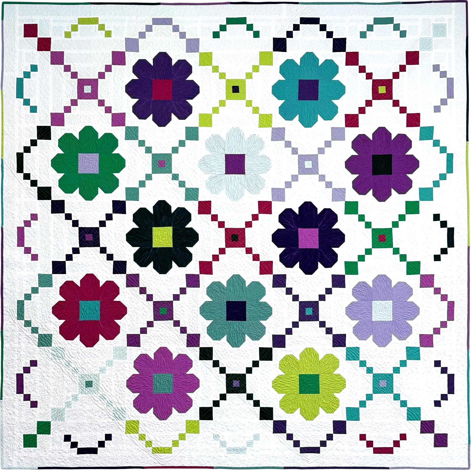 Daisy Chain Digital Quilt Pattern by Christa Watson of Christaquilts - Etsy