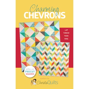 Charming Chevrons Digital Quilt Pattern by Christa Watson of ChristaQuilts