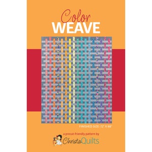 Color Weave Digital Quilt Pattern by Christa Watson of ChristaQuilts