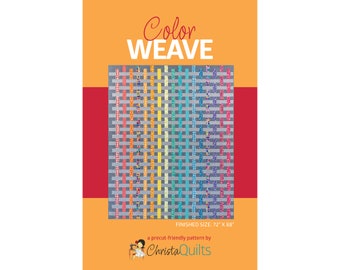 Color Weave Digital Quilt Pattern by Christa Watson of ChristaQuilts
