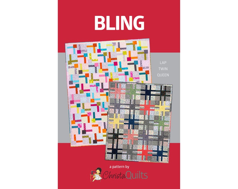Bling Digital Quilt Pattern by Christa Watson of ChristaQuilts image 1