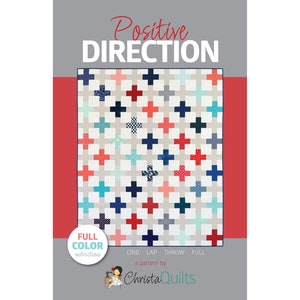 Positive Direction Digital Quilt Pattern by Christa Watson of ChristaQuilts image 1