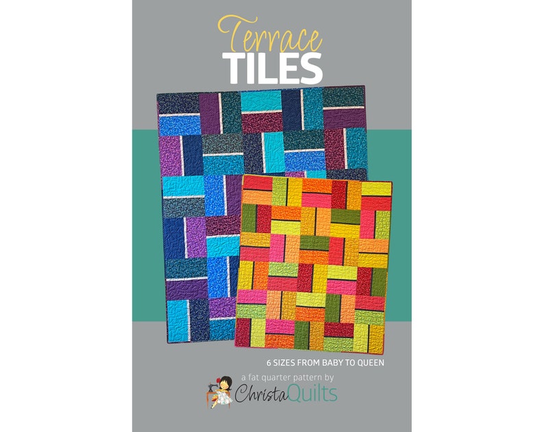 Terrace Tiles Digital Quilt Pattern by Christa Watson of ChristaQuilts image 1