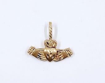Vintage 14K Gold Claddagh Charm | 1987 Michael Anthony | Irish Love Loyalty Friendship Charm