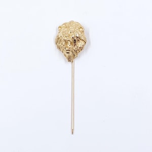 Vintage 14k Lion Stick Pin