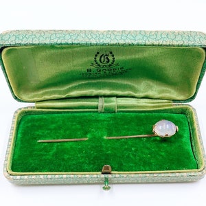 Antique Victorian 14K Gold Crystal Opal Stick Pin