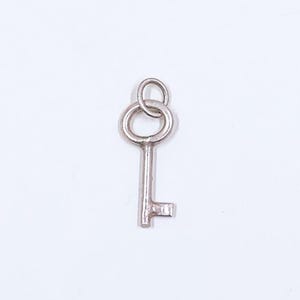 Vintage Silver Tiny Key Charm