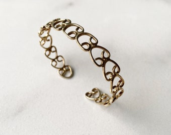 Vintage Filigree Cuff Bracelet | Silver Wire Cuff