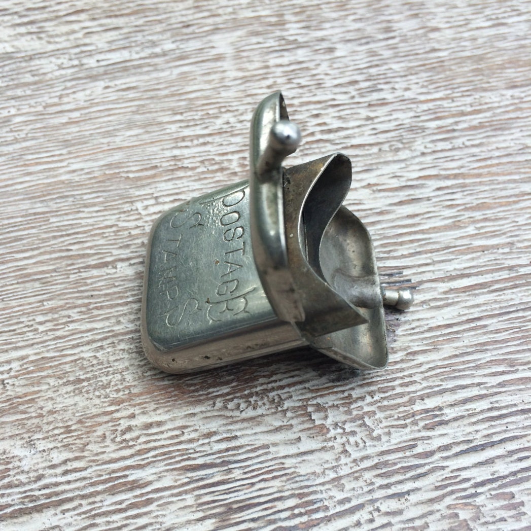 Postage Stamp Holder Antique Pocket Case Edward J. Hauck's Etsy