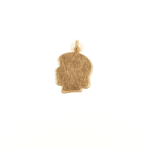 Small Girl Silhouette Pendant Charm 14k Gold-Filled, Made in the USA Small Girl Silhouette Pendant Charm 14k Gold-Filled, Made in the USA