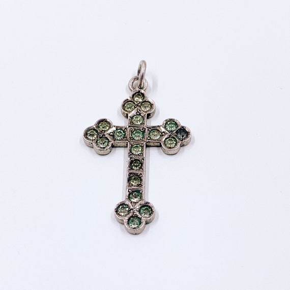 Vintage Sterling Silver Cross Pendant - image 7