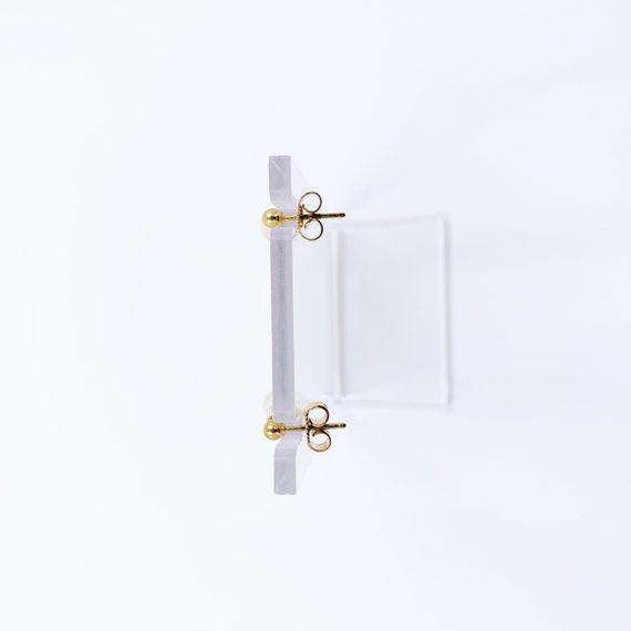 Vintage Gold Pearl Drop Earrings | Classic Pearl … - image 4
