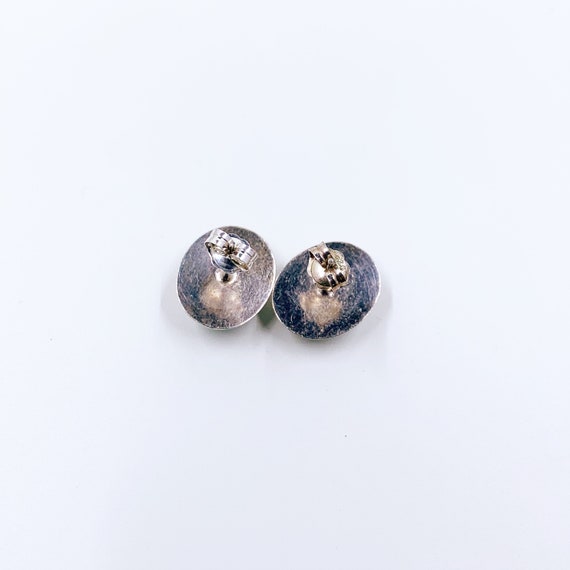 Vintage Silver Larimar Earrings | Silver Oval Lar… - image 2