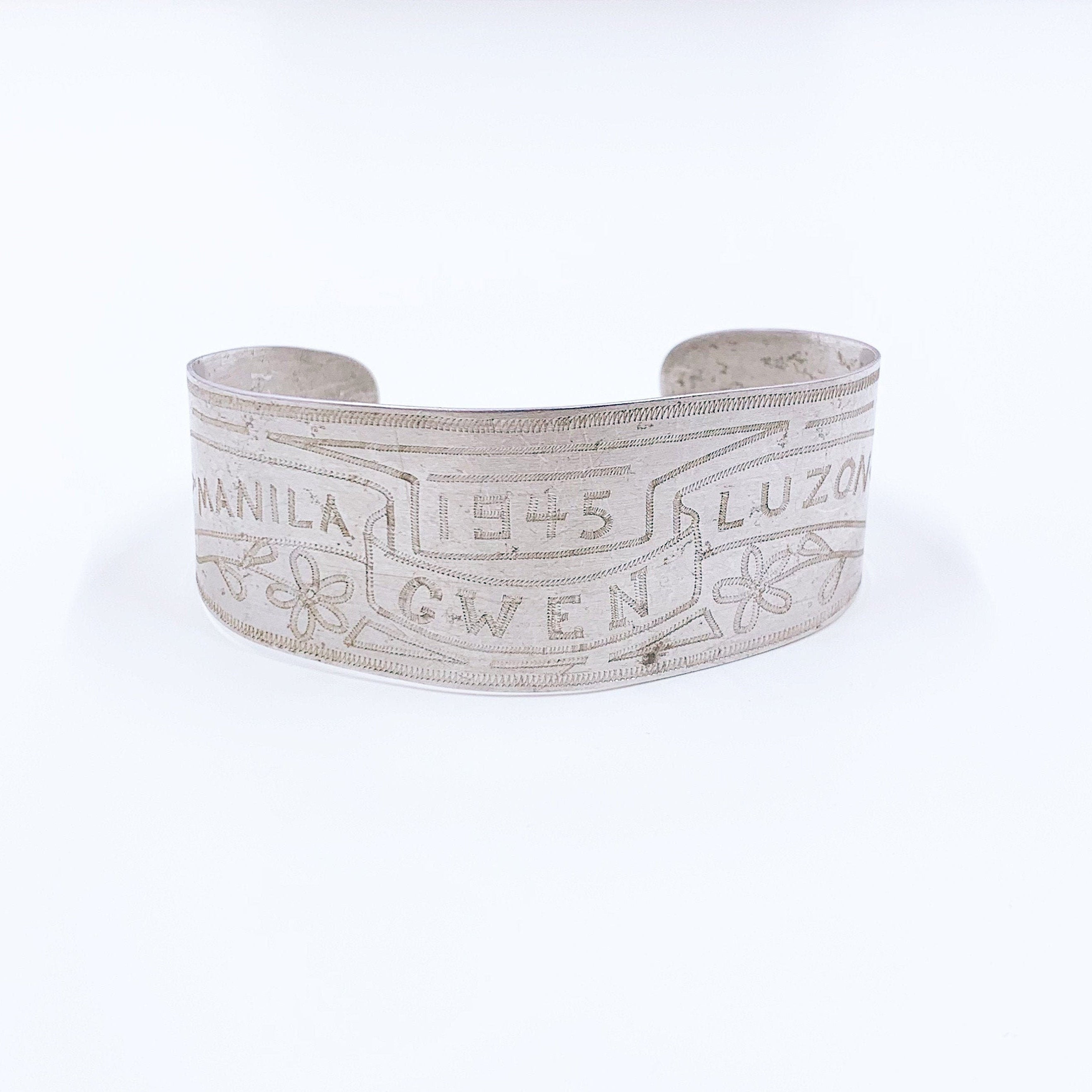 Philippines WWII Sweetheart Bracelet | 1945 Philippine Campaign 