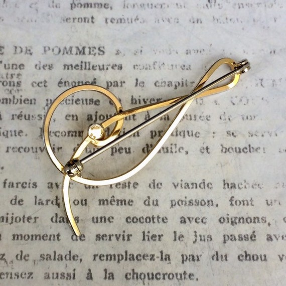 Vintage Treble Clef Brooch | Gold Filled | Music … - image 4