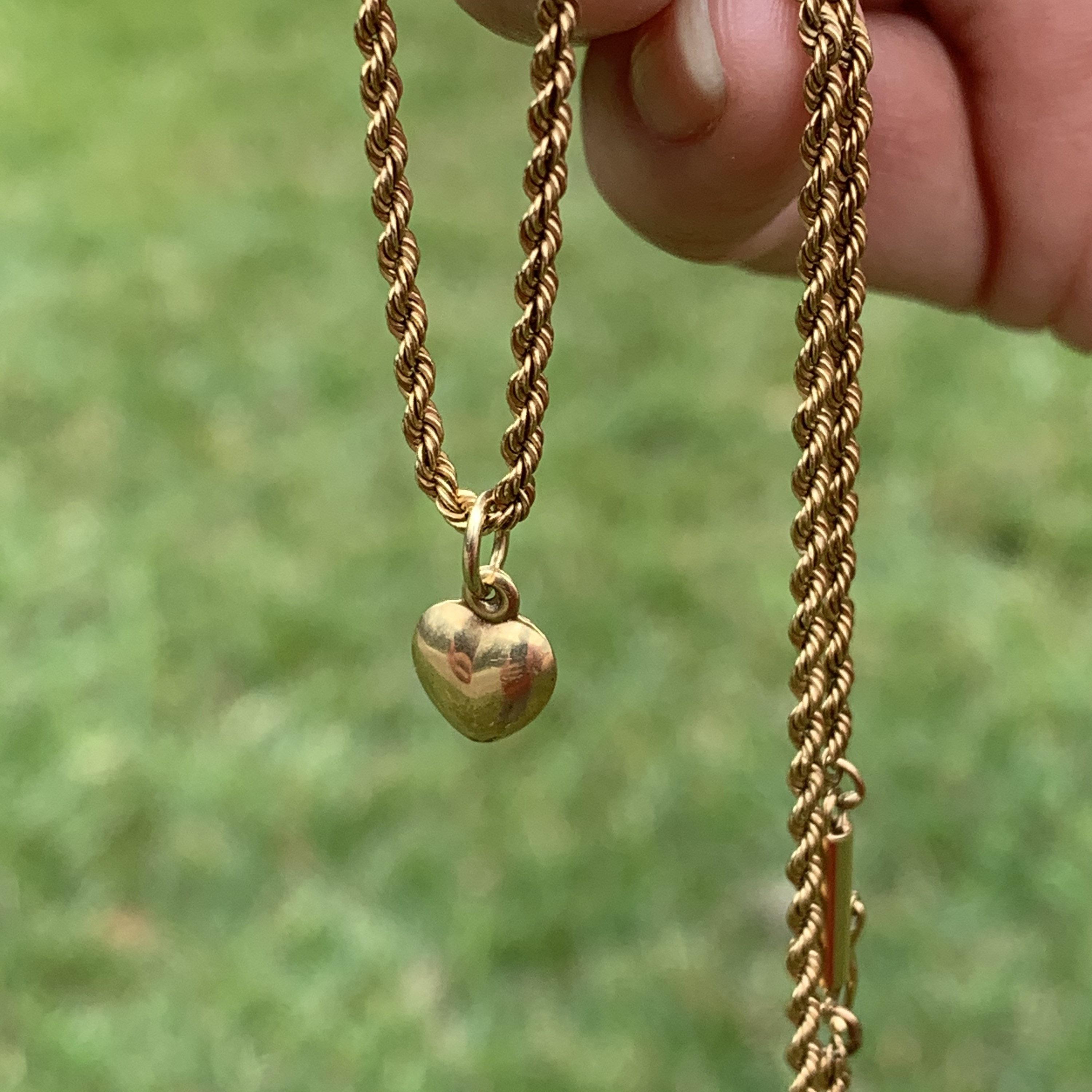 Vintage 14k Gold Rope Chain 14.5 inch Gold Chain 1.9 mm Etsy