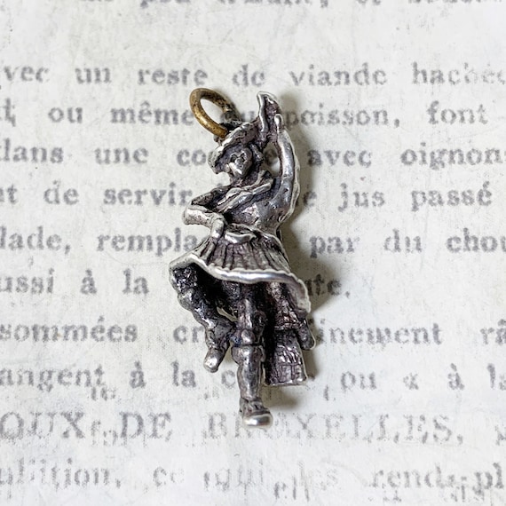 Vintage Silver Scottish Highland Dancer Charm