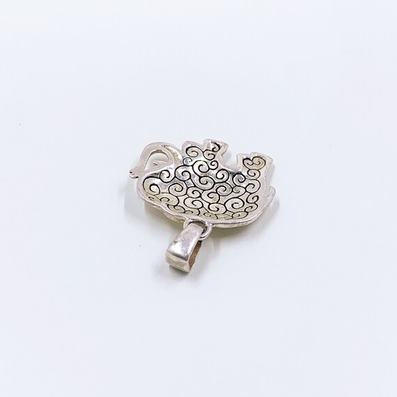 Vintage Silver Elephant Pendant | Lucky Elephant … - image 7