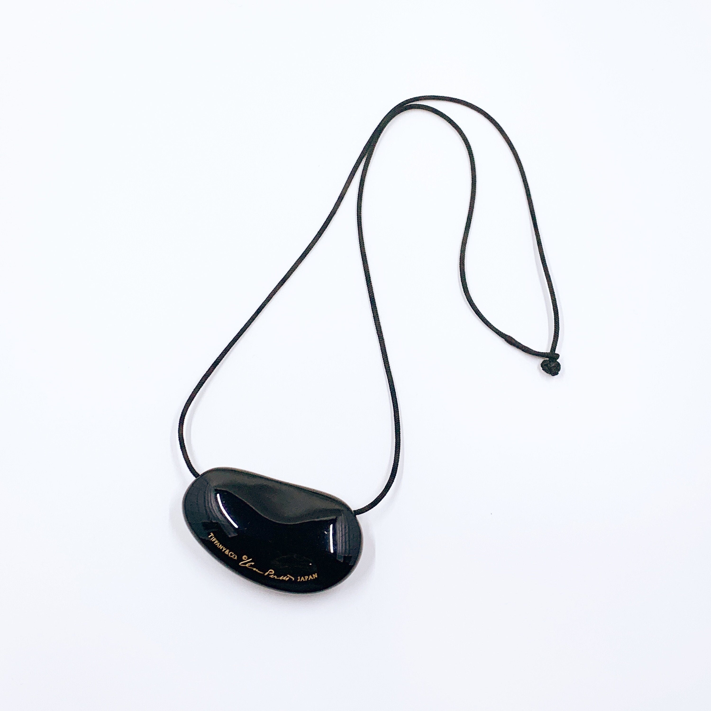 Tiffany black bean necklace deals
