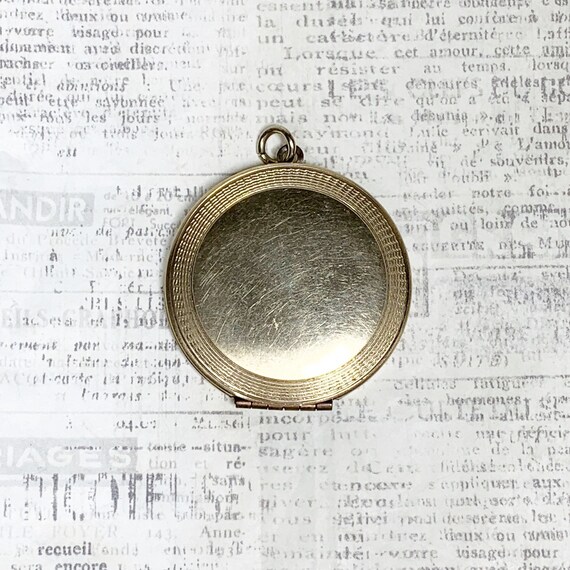 Vintage Gold Filled Round Locket | Large Locket