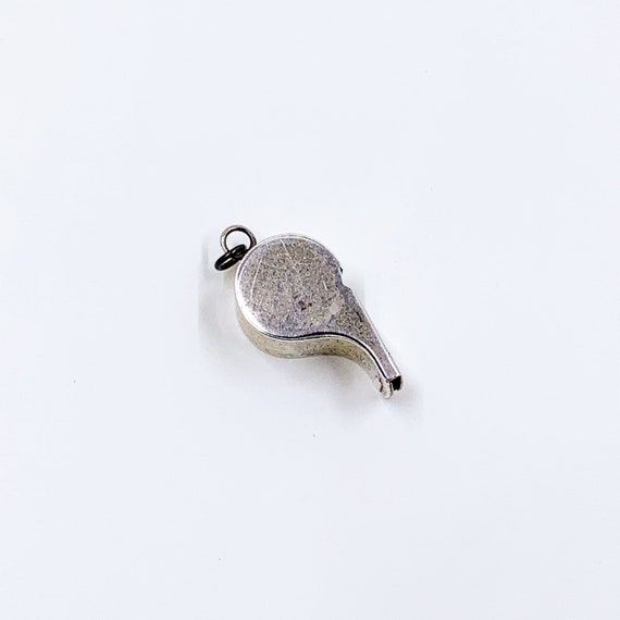 Vintage Sterling Truart Whistle Pendant - image 5