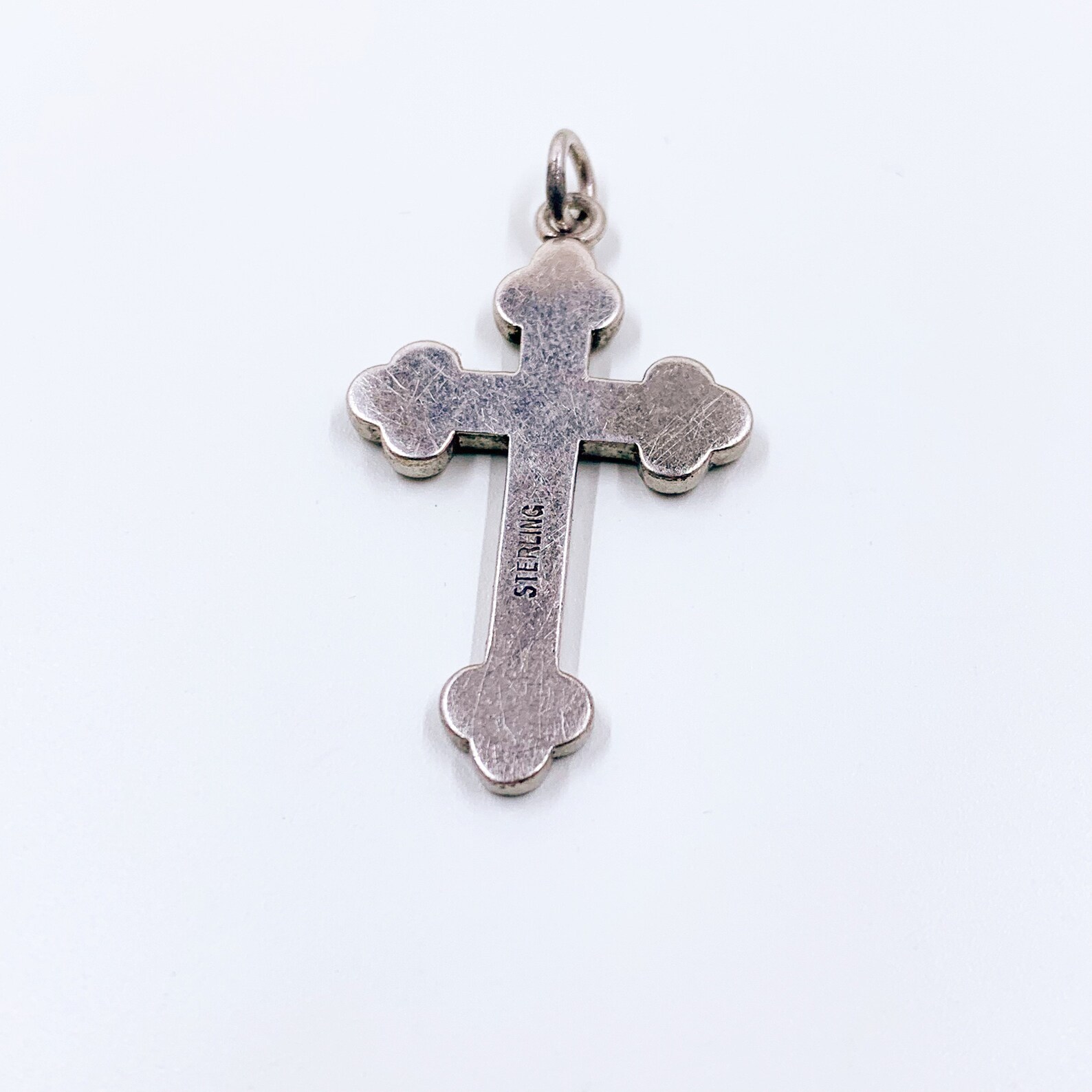 Vintage Sterling Silver Cross Pendant - Etsy