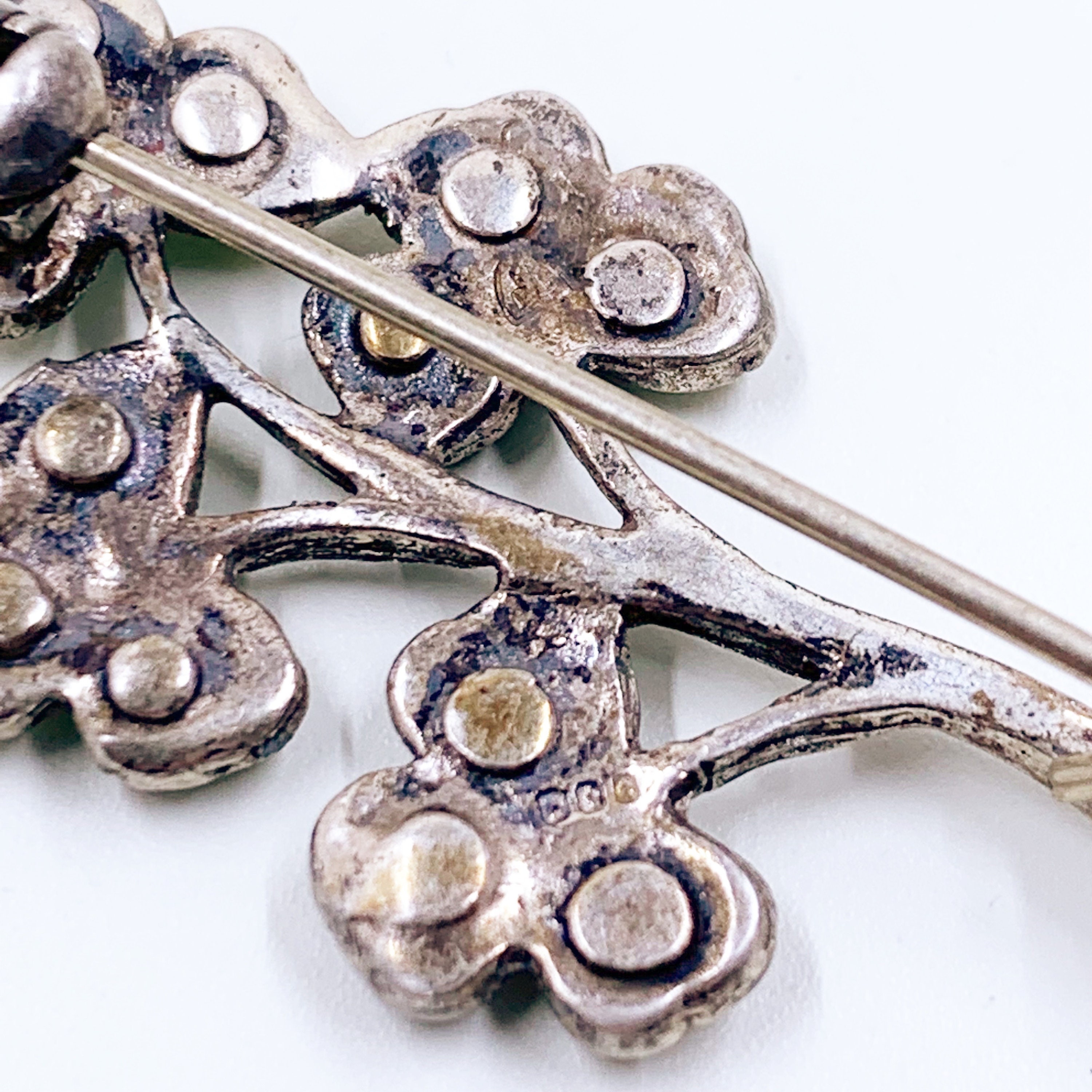 CONNEMARA MARBLE ブローチ Vintage Connemara Marble Shamrock Brooch | Lucky Clover
