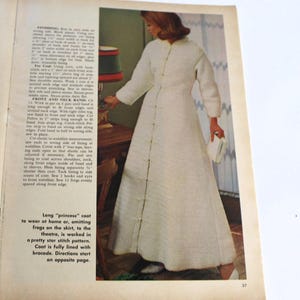 DIGITAL DOWNLOAD - McCall's Crocheted Evening Coat Pattern, 1970s