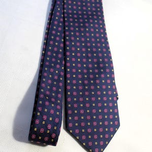Vintage BROOKS BROTHERS Blue Silk Skinny Necktie, 3.25 X 57 Inches