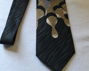 Vintage MARBELLA 3.75 X 60 Inch Bowling Necktie, Extra Long, Novelty Necktie, Bowler Gift, Strike