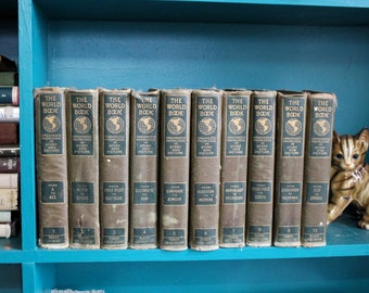 Complete Set 1923 World Book Encyclopedias, Vol. 1-10, FREE SHIPPING